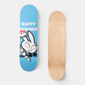 Skateboard Joyeux Lapin renaît Aime La Confiture De Fraise (Recto)
