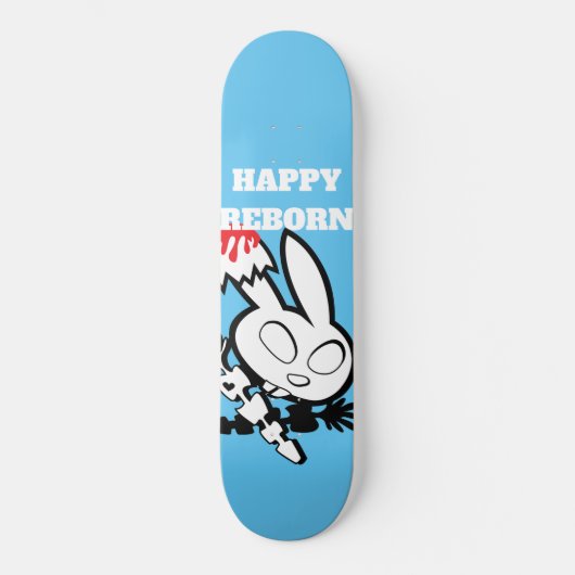 Skateboard Joyeux Lapin renaît Aime La Confiture De Fraise (Recto)