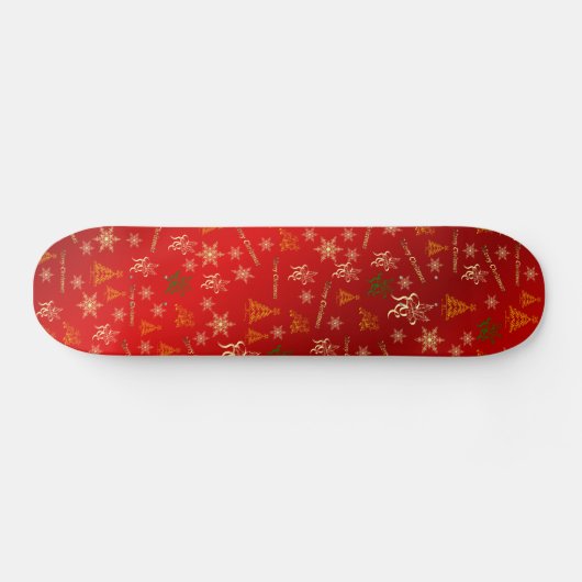 Skateboard joyeux noël (Horz)