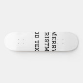 Skateboard Joyeux Noël simple minimum ajouter nom modèle de t (Horz)