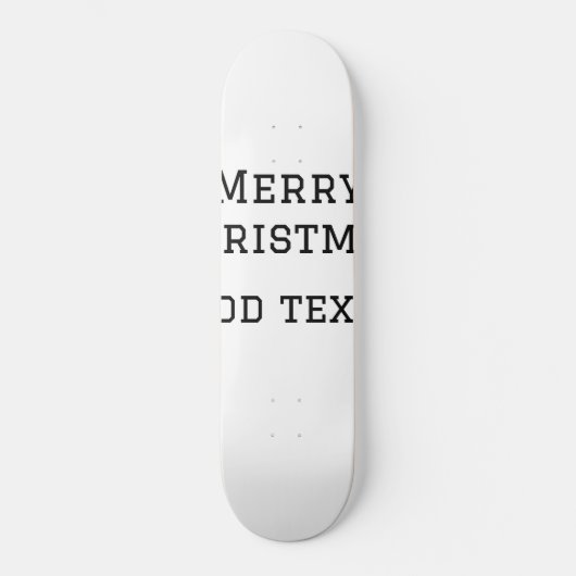 Skateboard Joyeux Noël simple minimum ajouter nom modèle de t (Recto)