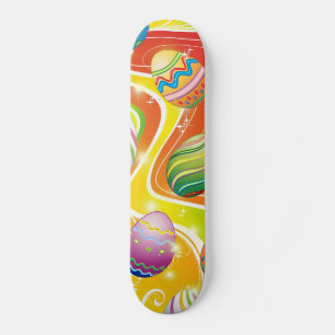 Skateboard Joyeux Oeufs de Pâques Design ornemental