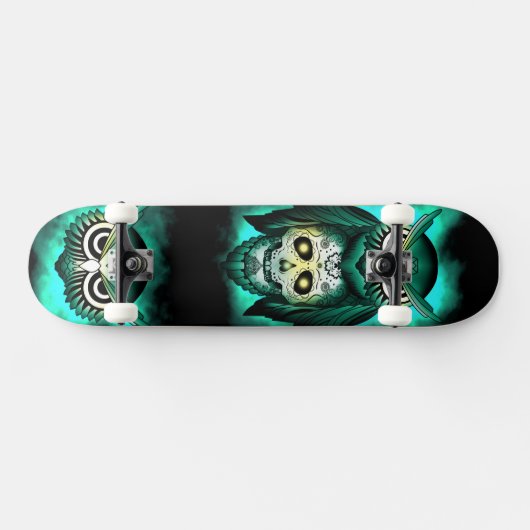 SKATEBOARD JUILLET ETHNIQUE VERT OWL (Horz)