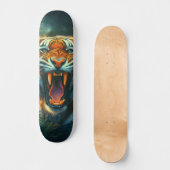 Skateboard Jungle au clair de lune de tigres (Recto)