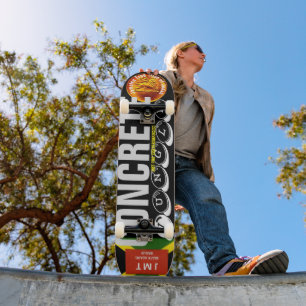 Skateboard JUNGLE EN BÉTON JMT 8 Patinage de 1/4"