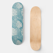 Skateboard Jungle luxe - monstera et palmier (Recto)
