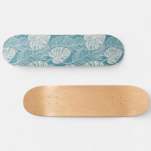 Skateboard Jungle luxe - tropical pattern (Horz)