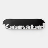 Skateboard Kaapstad Cool Urban Style In Worn Black And White (Horz)