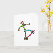 Skateboard Kaart (Gele Bloem)