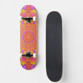 Skateboard Kaleidoscope Abstrait psychédélique coloré (Devant)