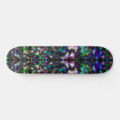Skateboard Kaléidoscope psychédélique coloré (Horz)