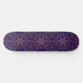 Skateboard Kaléidoscope Rêves violet noir vert (Horz)