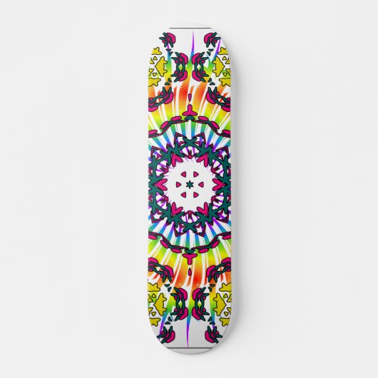 Skateboard Kaleidoscope & Spiral Design : Tableau de bord per (Devant)
