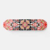 Skateboard Kaliedoscope marocain géométrique de style ornemen (Horz)