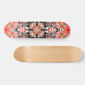 Skateboard Kaliedoscope marocain géométrique de style ornemen (Horz)