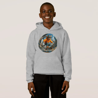 Skateboard Kat Hoodie – Liberté en Mouvement