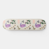 Skateboard Kat Vis Cactus Paws Meow (Horizontaal)