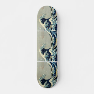 Skateboard Katsushika Hokusai dans La Grande Vague au large d