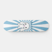 Skateboard Kawaii Bunny sur la coutume de l'accolade (Horz)
