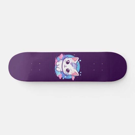 Skateboard Kawaii Chat Rose (Horz)