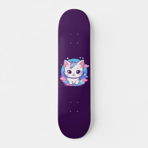 Skateboard Kawaii Chat Rose
