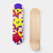 SKATEBOARD KAWAII ÉTOILES COSMIQUE BURST (Recto)