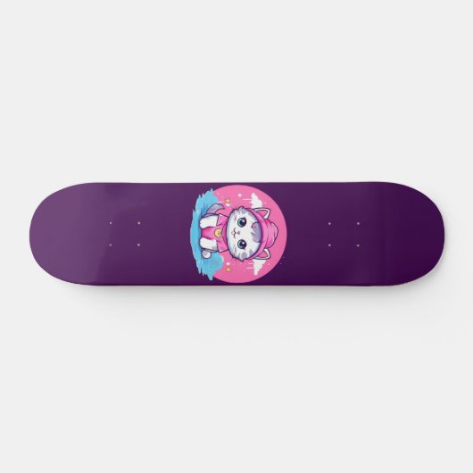 Skateboard Kawaii Kitty (Horz)