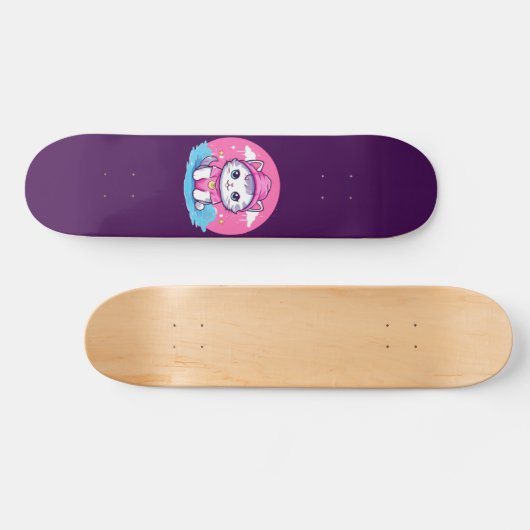 Skateboard Kawaii Kitty (Horz)