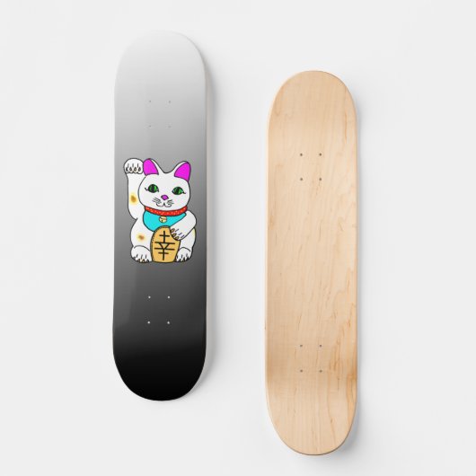 Skateboard Kawaii Rave Lucky Chat Maneki Neko (Recto)