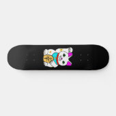Skateboard Kawaii Rave Lucky Chat Maneki Neko (Horz)