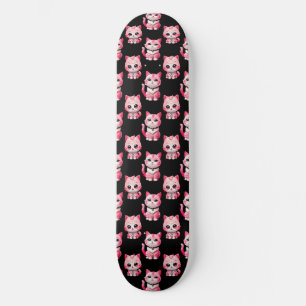 Skateboard Kawaii Rose Kitty Cats Design