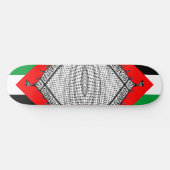 Skateboard Keffiyeh Écharpe palestinienne tissu traditionnel (Horz)