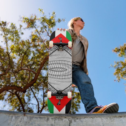 Skateboard Keffiyeh Écharpe palestinienne tissu traditionnel (Extérieur 1)
