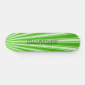 Skateboard Kelly green Color Stripe Funky Motif (Horz)