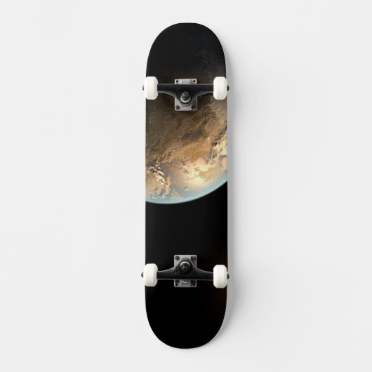 Skateboard Kepler-186f Orbitant Une Étoile Éloignée. (Recto)