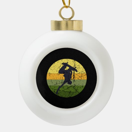  skateboard keramische bal ornament (Voorkant)