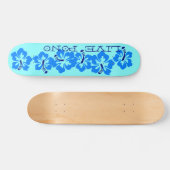 Skateboard Ketmie hawaïenne "Pono vivant" rétro rad (Horz)