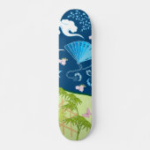 Skateboard Kimono bleu (Devant)