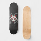 Skateboard KITSUNE Fox Mask - Street Art (Recto)