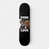 SKATEBOARD KITTENS CAT ART PURE LOVE SKATEBOARDS (Devant)