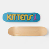 Skateboard Kittens Old School Board (Horz)