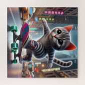 Skateboard Kitty Puzzle (Horizontal)