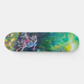 SKATEBOARD KNIGHT LANCELOT, CHEVAL EN FORÊT VERTE (Horz)