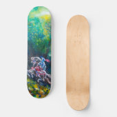 SKATEBOARD KNIGHT LANCELOT, CHEVAL EN FORÊT VERTE (Recto)