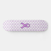 Skateboard Knit de sensibilisation au ruban rose de style cri (Horz)