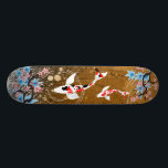 Skateboard Koi Pond - bois - Design japonais Skate<br><div class="desc">Design inspiré de l'art japonais.</div>