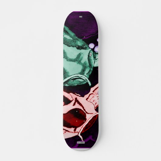 Skateboard Koi (psychédélique) (Devant)