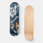 Skateboard Koifish et bulles éditent le nom (Recto)