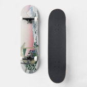 Skateboard Koishikawa Tea House View Mt Fuji par Hokusai (Recto)