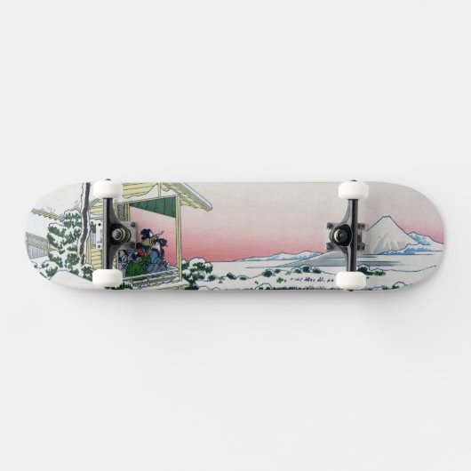 Skateboard Koishikawa Tea House View Mt Fuji par Hokusai (Horz)